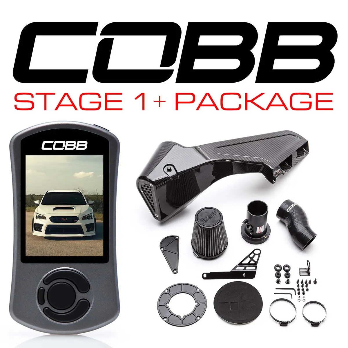 Cobb Stage 1+ Power Package W/ Redline Carbon Fiber Intake - 2015-2021 Sti 1