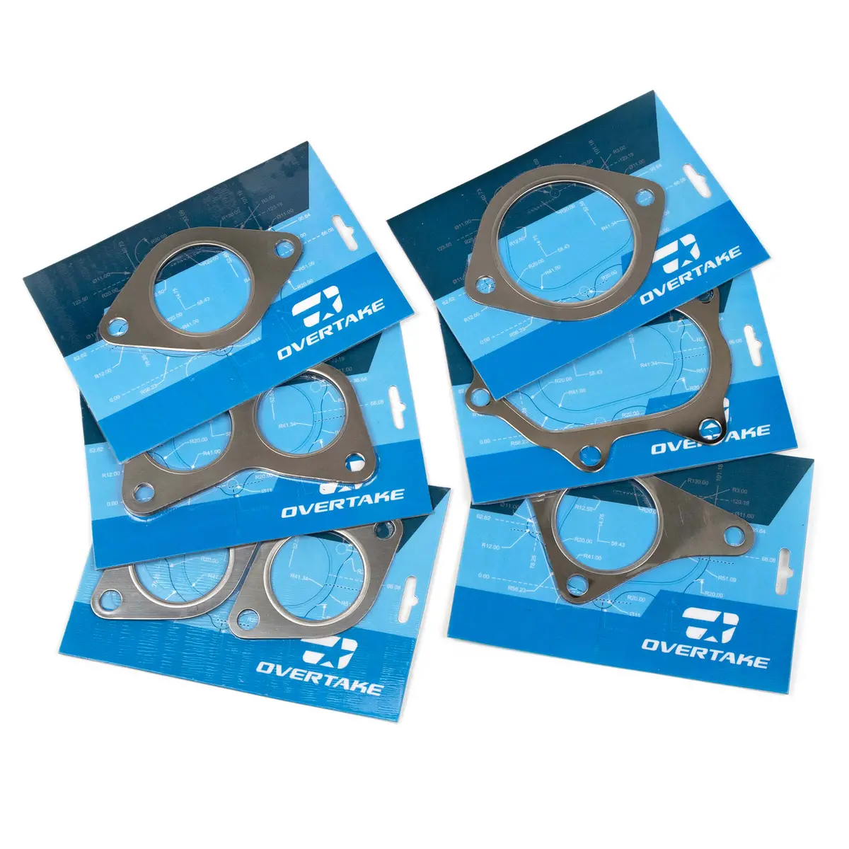 Overtake Exhaust Gasket Set - 2002-2014 Wrx, 2004-2021 Sti, 2005-2009 Legacy Gt, 2004-2013 Forester Xt 1