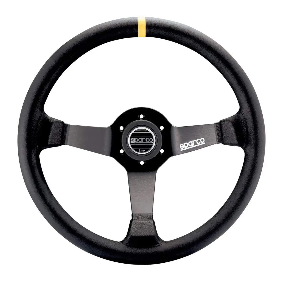 Sparco Strwhl 345 Leather Black 1