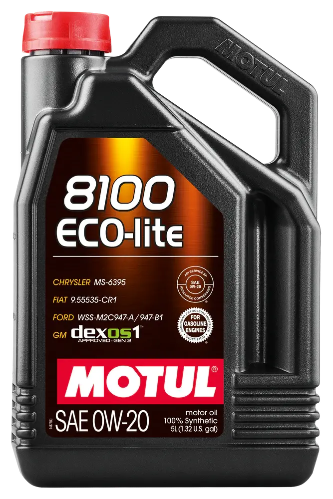 Motul 5L Synthetic Engine Oil 8100 0W20 Eco-Lite Gen 3 1