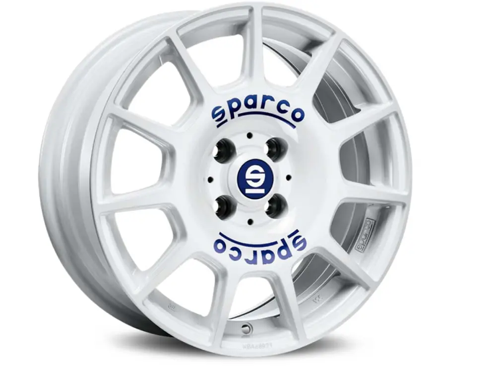 Oz Sparco Terra 16 X 7 +45 5 X 114.3 Cb73.1 White W/ Blue Lettering 1
