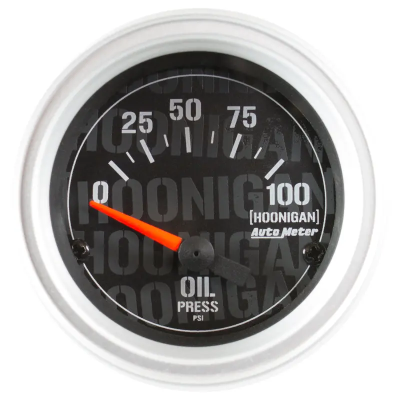 Autometer Hoonigan 52Mm 100Psi Full Electronic Oil Pressure Gauge 1
