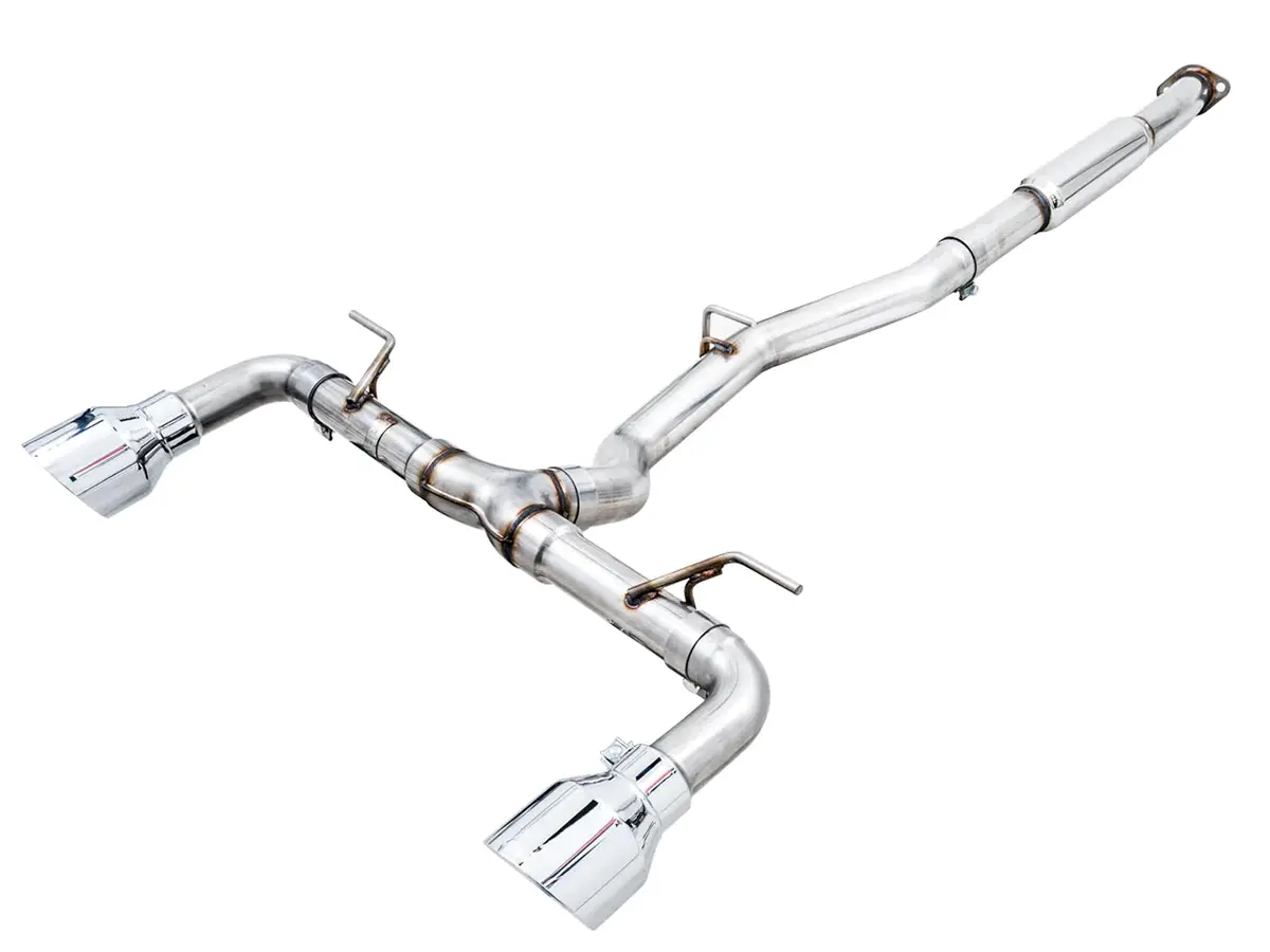 Awe Tuning Track Exhaust System - Chrome Silver Tips - 2013-2021 Brz, 2022+ Brz 1
