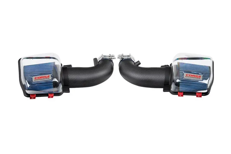 Corsa 2024+ Ford Mustang Gt 5.0L Carbon Fiber Cold Air Intake W/ Maxflow Oiled Air Filters - Matte 1