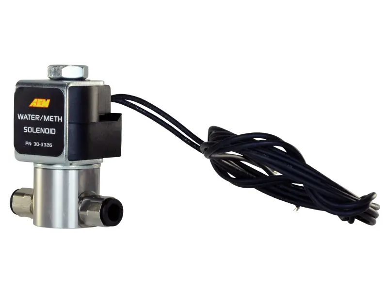 Aem Water/Methanol Injection System - High-Flow Low-Current Wmi Solenoid - 200Psi 1/8In-27Npt In/Out 1