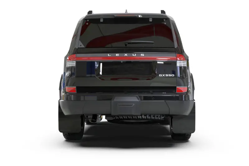 Rally Armor 24-25 Lexus Gx 550 Luxury Premium Black Mud Flap - Silver Logo 1