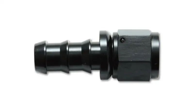 Vibrant -12An Push-On Straight Hose End Fitting - Aluminum 1