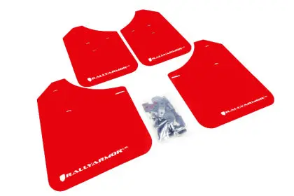Rally Armor Ur Mudflaps - Red/White Logo - 02-07 Impreza, 02-07 Wrx, 04-07 Sti 1