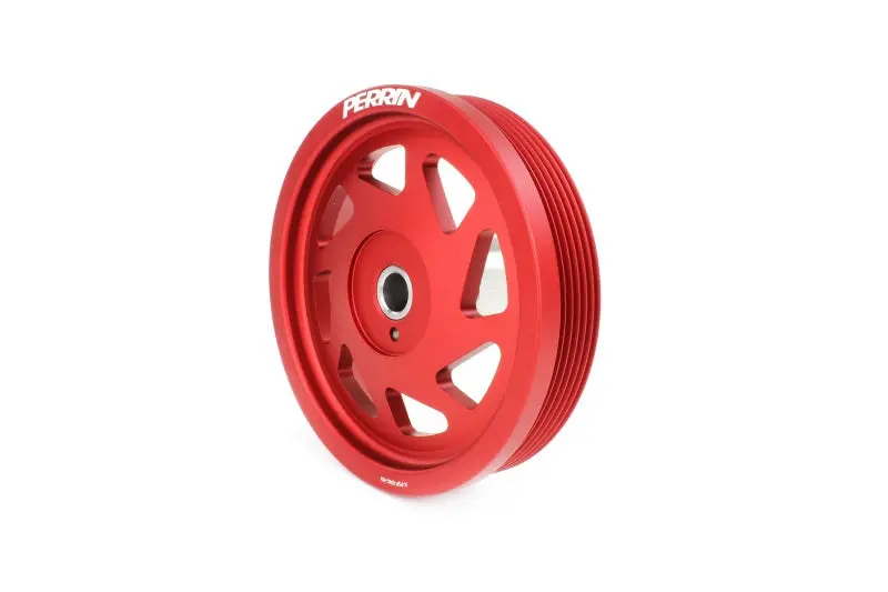 Perrin Crank Pulley - Red - 2019-2021 Wrx + More 1