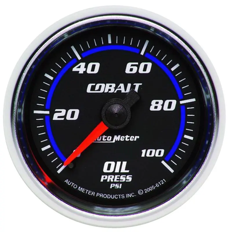 Autometer Cobalt 52Mm 100 Psi Mechanical Oil Pressure Gauge 1