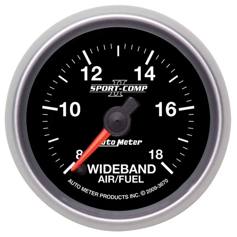 Autometer Sport-Comp Ii 52Mm 8:1-18:1 Afr Wideband Air/Fuel Ratio Analog Gauge 1