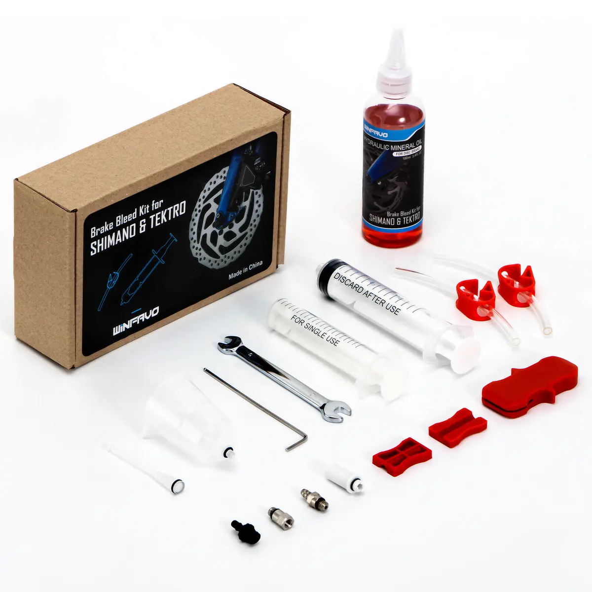 Bike Hydraulic Brake Bleeding Kit For Shimano, Tektro 1