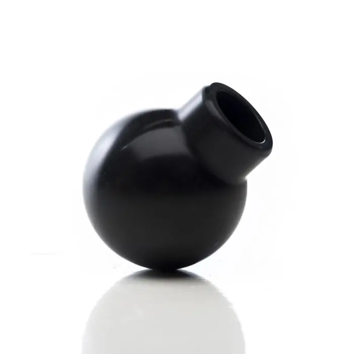 Killer B Motorsport Round Shift Knob With Rev. Lockout - Black Delrin - 6Spd Subaru Models 1