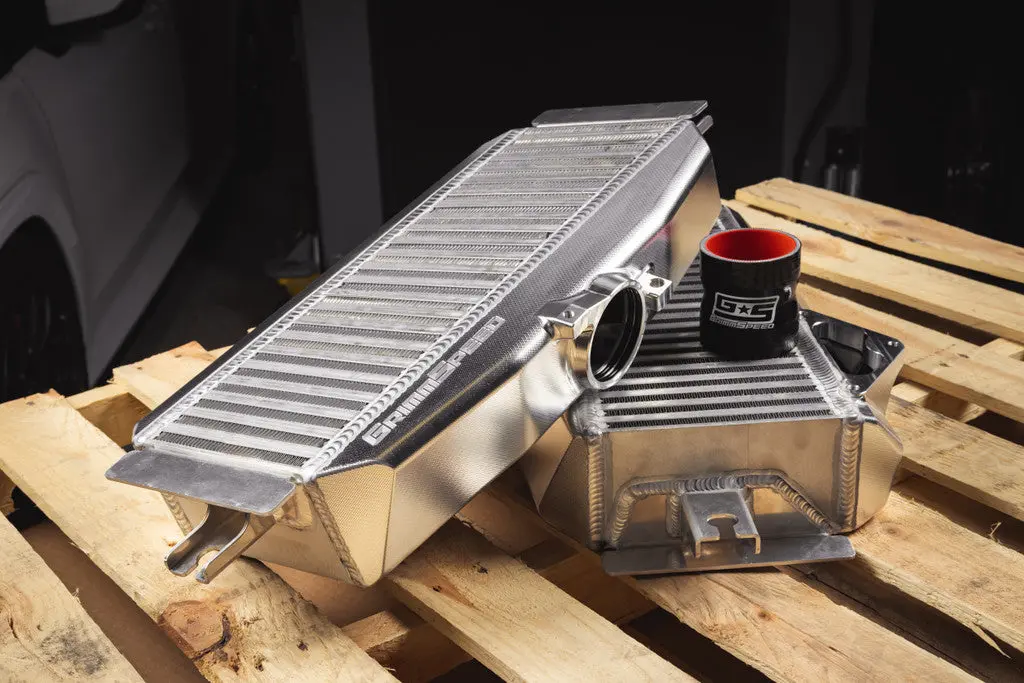 Grimmspeed Billet Top Mount Intercooler - Silver - 2022+ Wrx, 2019-2023 Ascent, 2020-2023 Legacy Xt, 2020-2023 Outback Xt And Wilderness 2