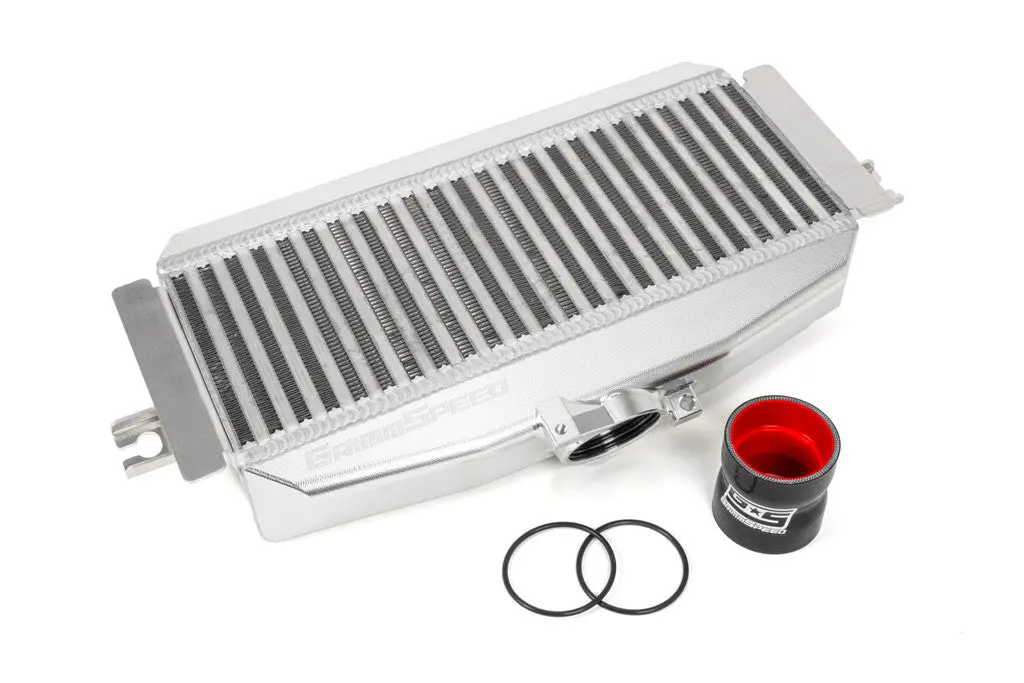 Grimmspeed Billet Top Mount Intercooler - Silver - 2022+ Wrx, 2019-2023 Ascent, 2020-2023 Legacy Xt, 2020-2023 Outback Xt And Wilderness 1