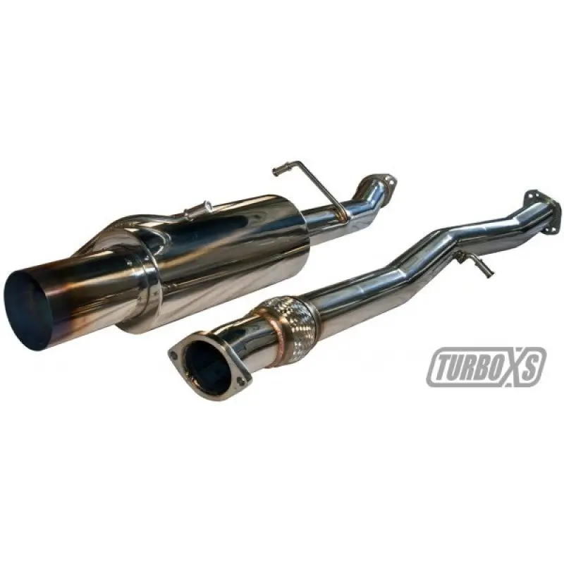 Turbo Xs Cat Back Exhaust System Titanium Tip - 2002-2007 Wrx, 2004-2007 Sti 1