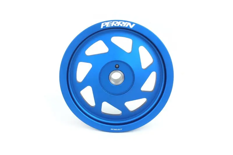 Perrin Lightweight Crank Pulley - Blue - 2022+ Wrx, 2022+ Brz, 2018-2024 Crosstrek, 2019-2024 Ascent, 2019-2026 Forester, 2020-2025 Outback, 2020-2025 Legacy, 2017-2026 Impreza 1
