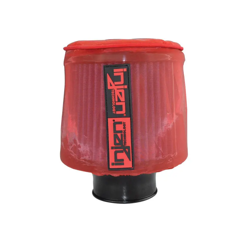 Injen Red Water Repellant Pre-Filter Fits X-1021 6In Base / 6-7/8In Tall / 5-1/2In Top 1