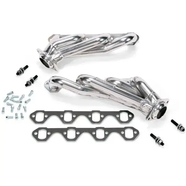 Bbk Ford Mustang 351 Swap 1-5/8 Shorty Exhaust Headers Polished Silver Ceramic 79-93 1