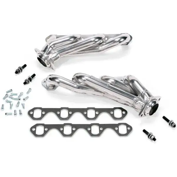 Bbk Ford Mustang 5.0L 1-5/8 Shorty Exhaust Headers Polished Silver Ceramic 86-93 1