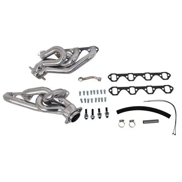 Bbk Ford Mustang Gt 5.0 1-5/8 Shorty Equal Length Exhaust Headers Polished Silver Ceramic 94-95 1