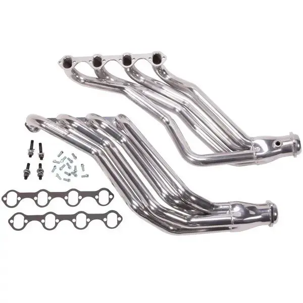 Bbk Ford Mustang 351 Swap 1-3/4 Long Tube Exhaust Headers Polished Silver Ceramic 86-93 1