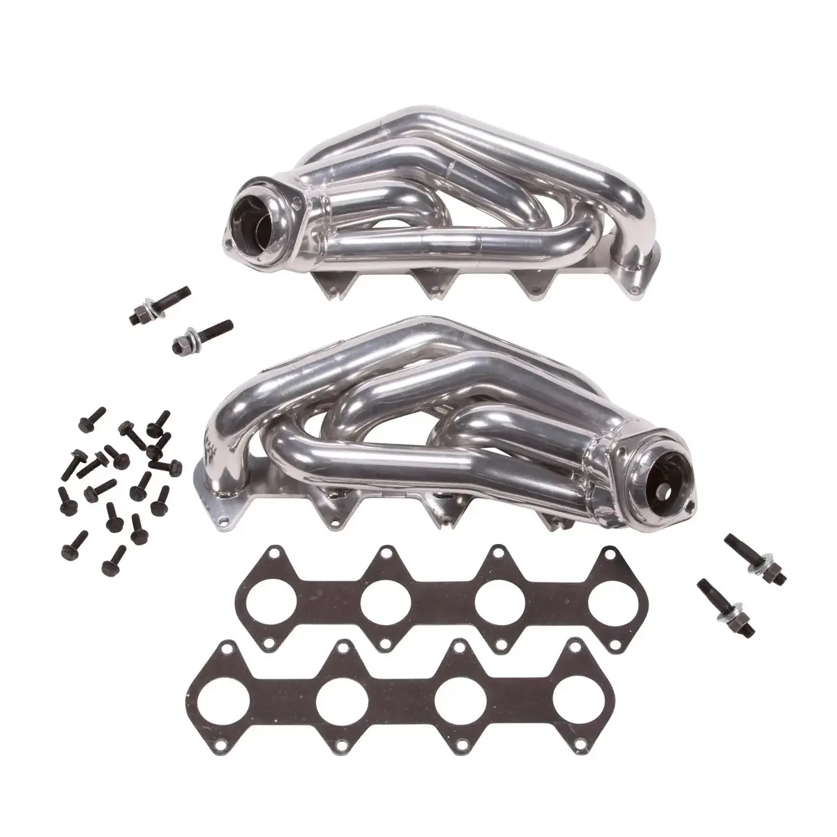Bbk Ford Mustang Gt 1-5/8 Shorty Exhaust Headers Polished Silver Ceramic 05-10 1
