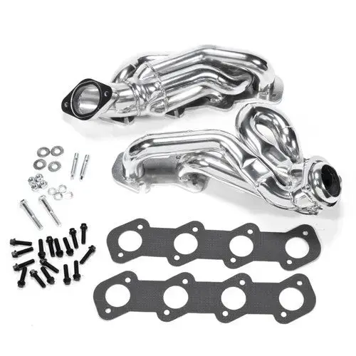 Bbk Ford Mustang Gt 4.6 1-5/8 Shorty Exhaust Headers Polished Silver Ceramic 96-04 1