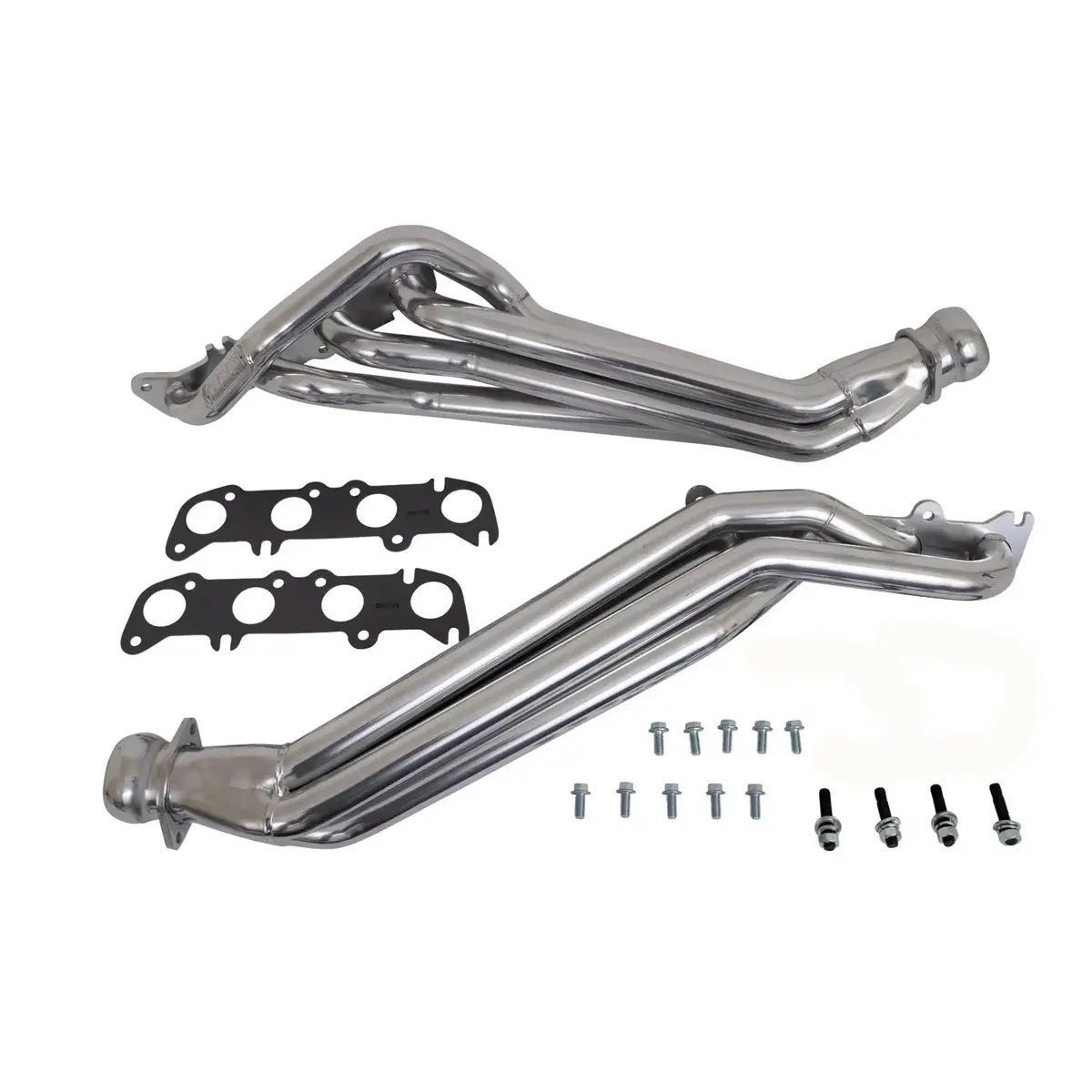 Bbk Ford F150 Truck 5.0 Coyote 1-3/4 Long Tube Exhaust Headers Polished Silver Ceramic 11-14 1