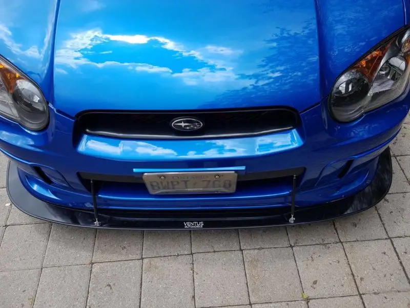 Ventus Autoworks 2Pc Front Splitter - 2004-2005 Subaru Wrx/Sti Sedan 1
