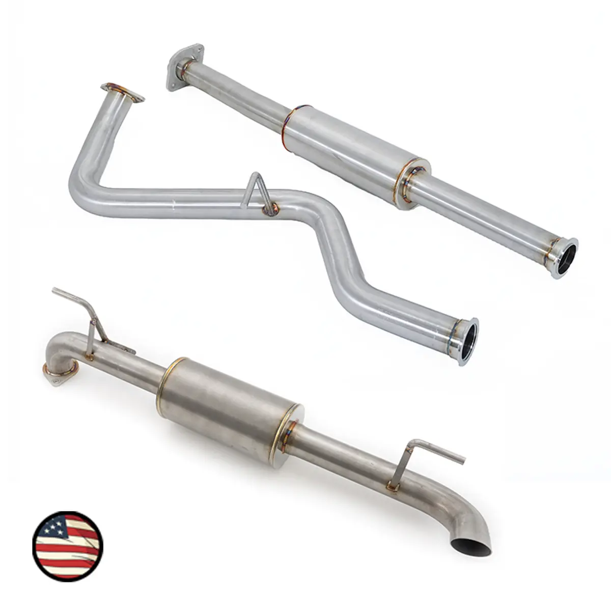 Nameless Catback Exhaust - 5" Executive Muffler - Turndown - 2017-23 Impreza Wagon / 2018-2023 Crosstrek 1