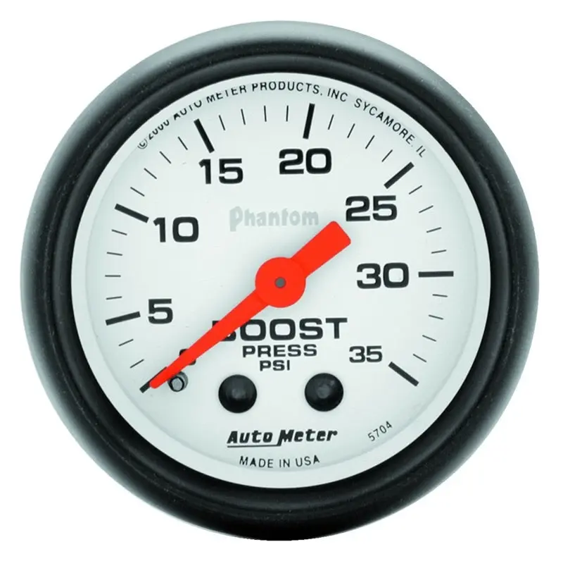 Autometer Phantom 52Mm 35 Psi Mechanical Boost Gauge 1
