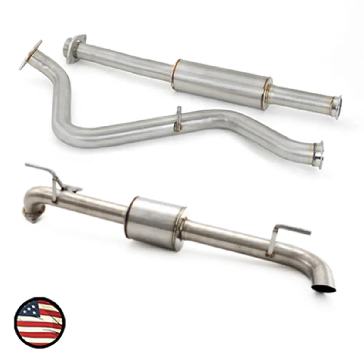 Nameless Catback Exhaust - 5" Muffler - Turndown - 2012-2016 Impreza Wagon, 2013-2017 Crosstrek 1