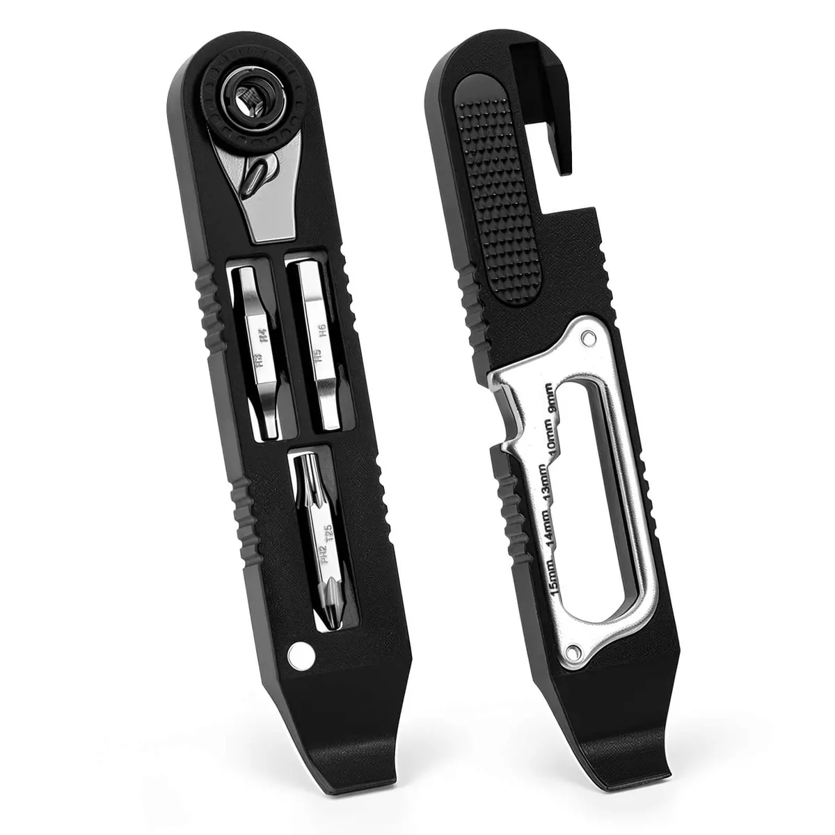 14 In 1 Bike Tire Repair Kit - Wrench/Lever/Screwdriver/Corkscrew/File Blade 1