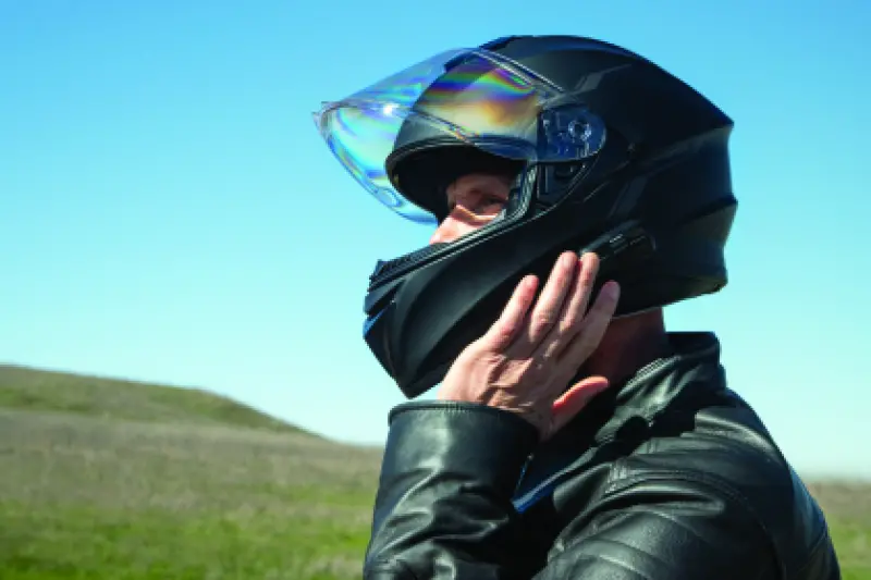 Sena Technologies Outforce Full Face Bluetooth Helmet Matte Black - Medium 1
