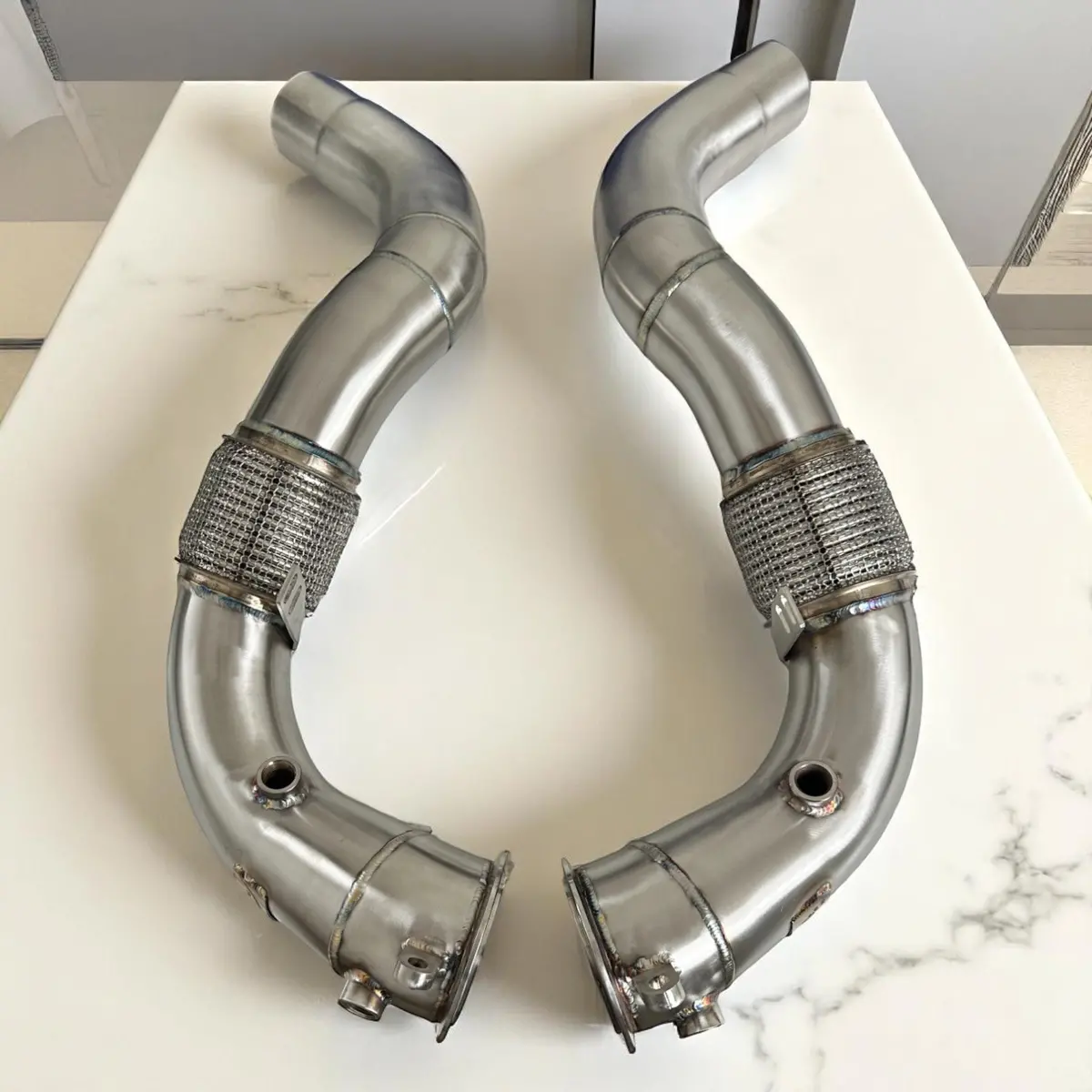 Bmw N63r & N63b Catless Race Downpipes - M550i, 750I, M850i, X5, X6, X7 1
