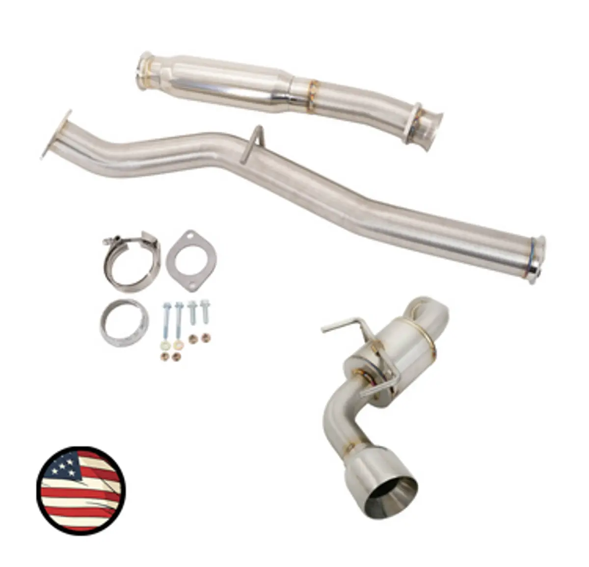 Nameless Catback Exhaust - Single Exit 4" Tip - 5" Muffler - 2022+ Brz / Gr86 1