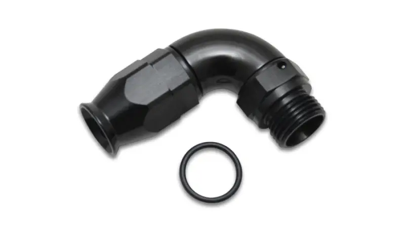 Vibrant -8An Hose To -10Orb Aluminum 90 Deg One Piece Fitting For Ptfe Hose 1