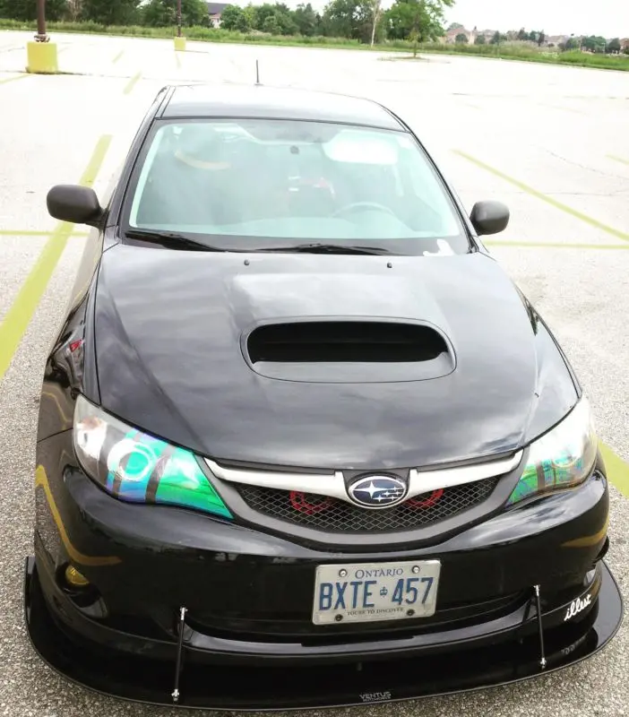 Ventus Autoworks 2Pc Front Splitter - 2008-2010 Subaru Wrx Sedan/Hatchback 1