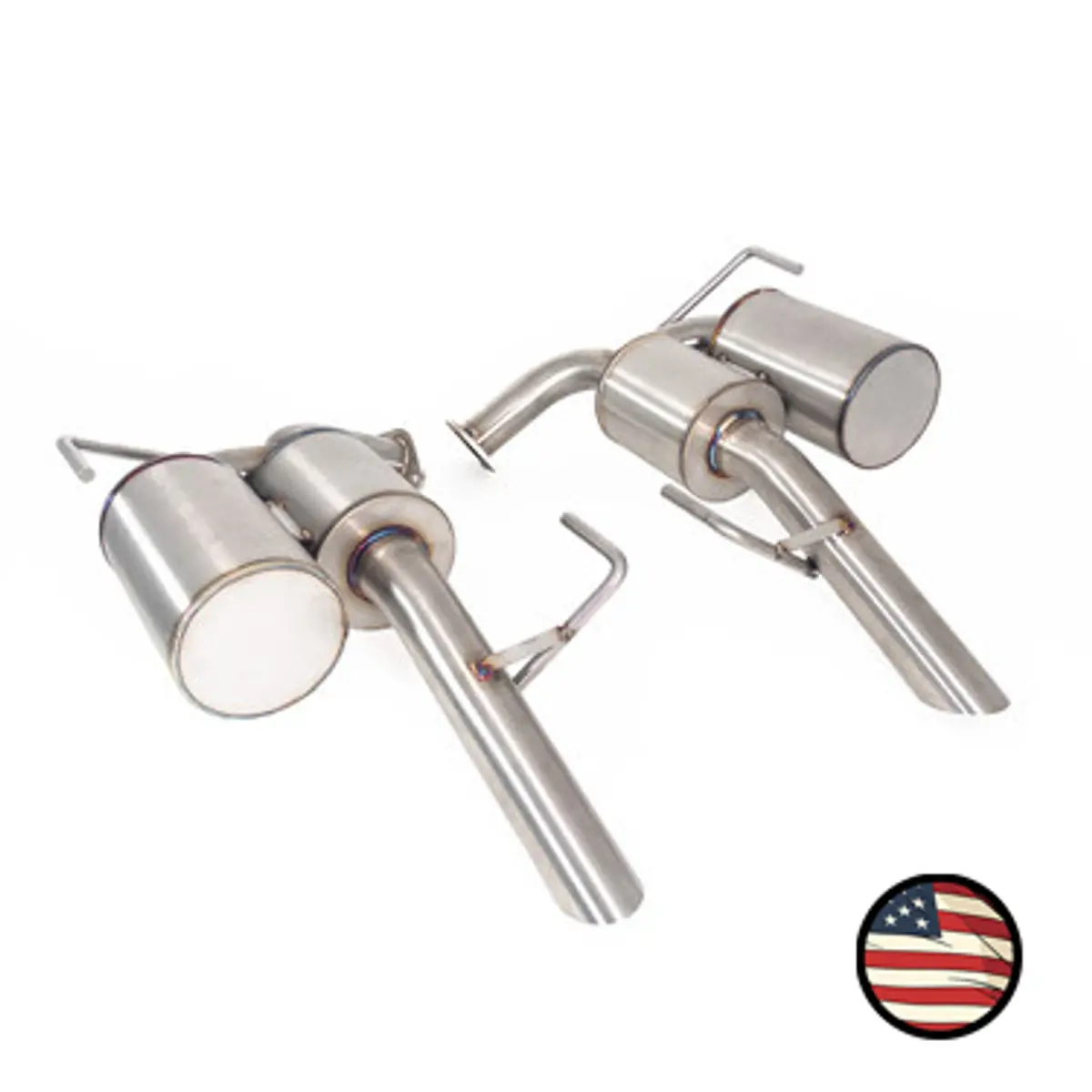 Nameless Performance 5In Muffled Dual Chamber Axle Back - 2020+ Subaru Outback Xt/Wilderness 1