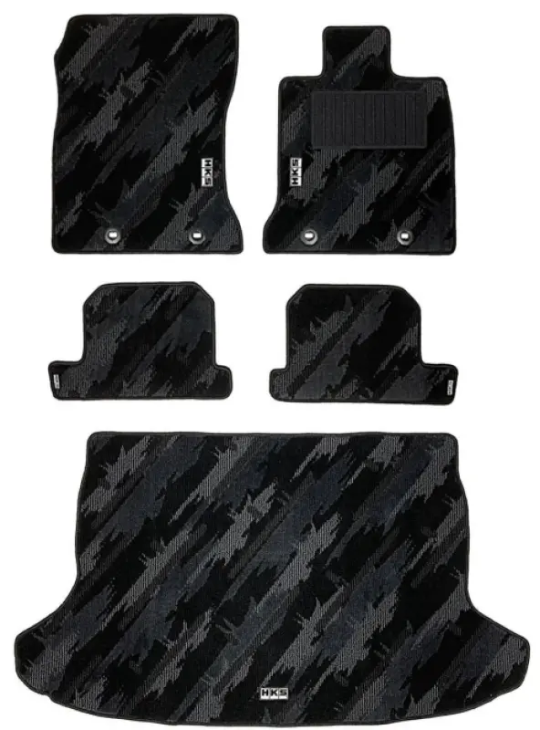 Hks Tufted Series Monotone Oil Color Floor Mat Set (Lhd) - 2022+ Brz 1