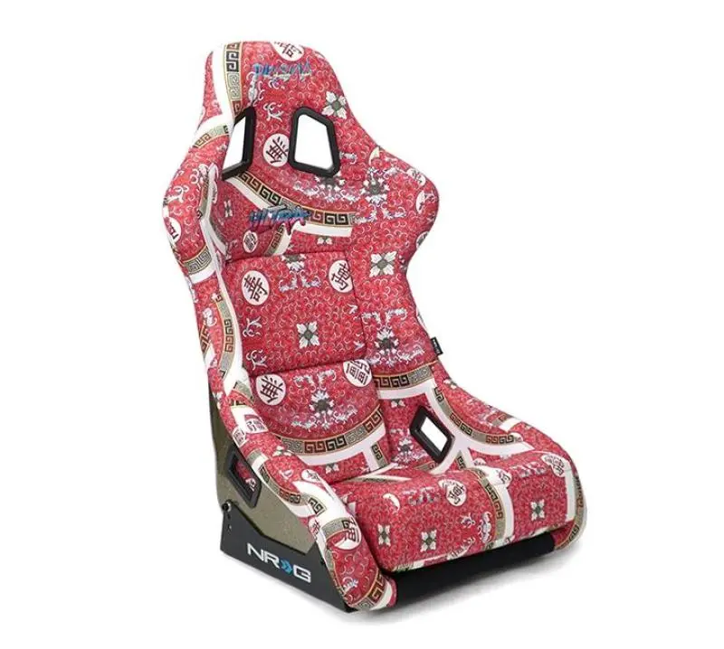 Nrg Frp Bucket Seat Prisma Oriental Longivity Plate Edition W/ Gold Pearlized Back - Large 1