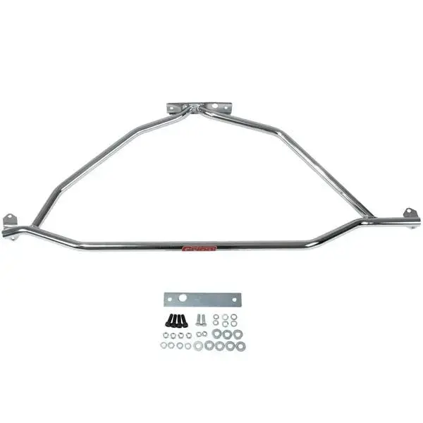 Bbk Ford Mustang Strut Tower Brace Powder Coated Chrome Finish 86-93 1