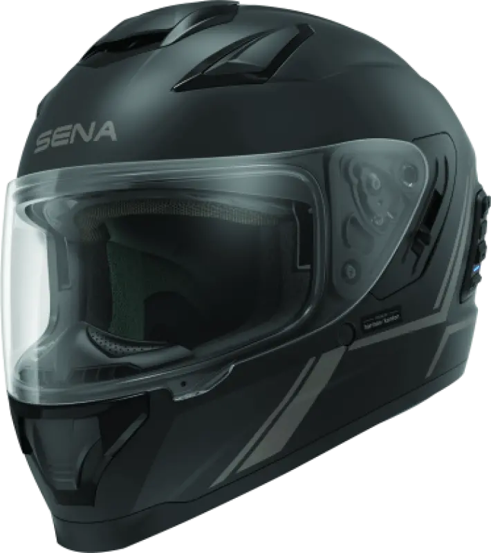 Sena Technologies Stryker Bluetooth Helmet W/ Mesh Intercom Matte Black - Large 1