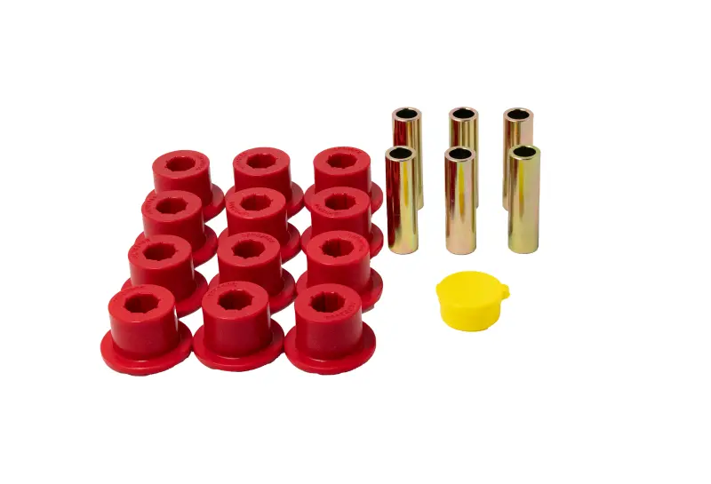Energy Suspension 00-06 Toyota Tundra Leaf Spring Bushing Set - Red 1