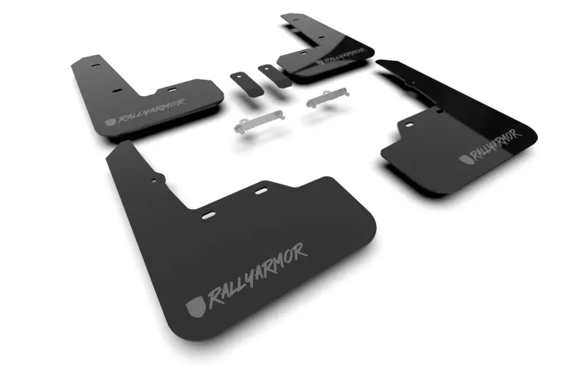 Rally Armor Black Ur Mud Flap W/ New Era Dark Grey Logo - 2022+ Wrx 1