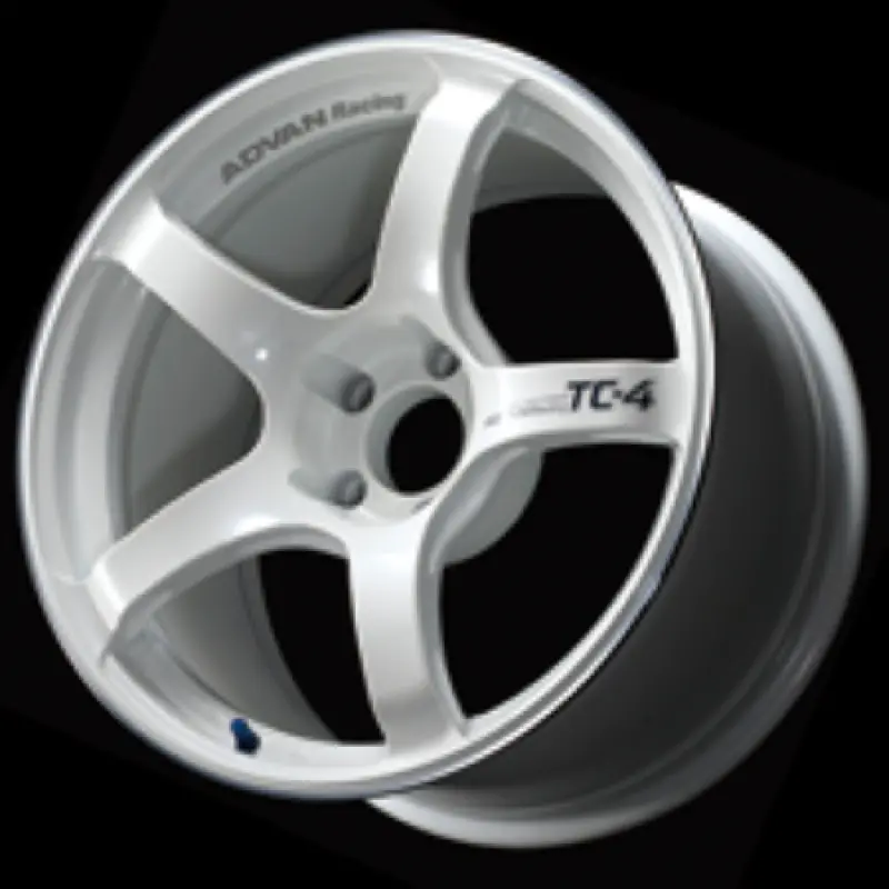 Advan Tc4 18X9.5 +12 5X114.3 Racing White And Ring Wheel 1