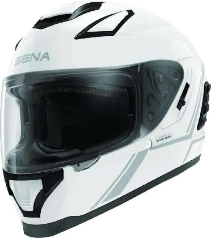 Sena Technologies Stryker Bluetooth Helmet W/ Mesh Intercom Glossy White - Medium 1