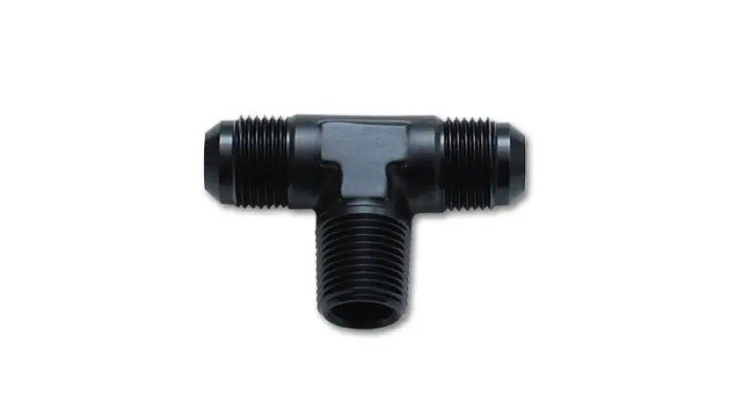 Vibrant -3An X 1/8In Npt Flare To Pipe Tee Adapter Fitting - Aluminum 1