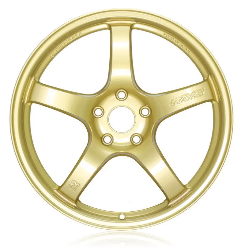 Gram Lights 57Cr 17X9 +38 5X114.3 E8 Gold Wheel 1